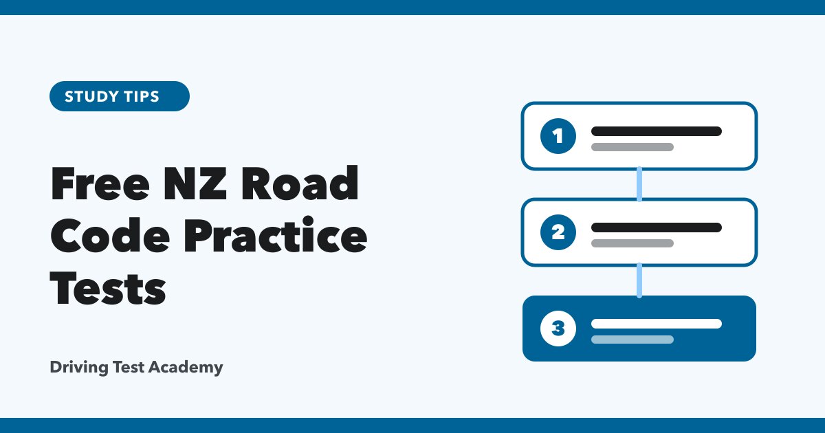 Free NZ Road Code Practice Tests