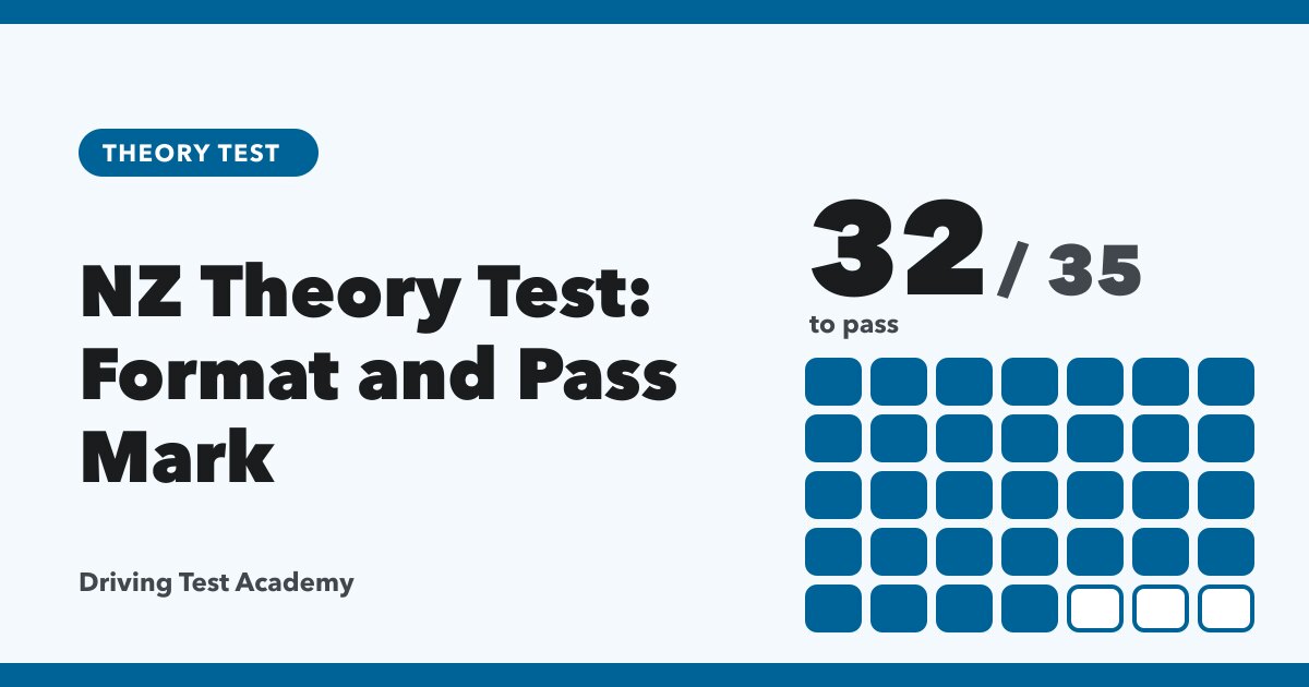 NZ Theory Test: Format and Pass Mark